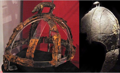 Saxon boar crested helmets